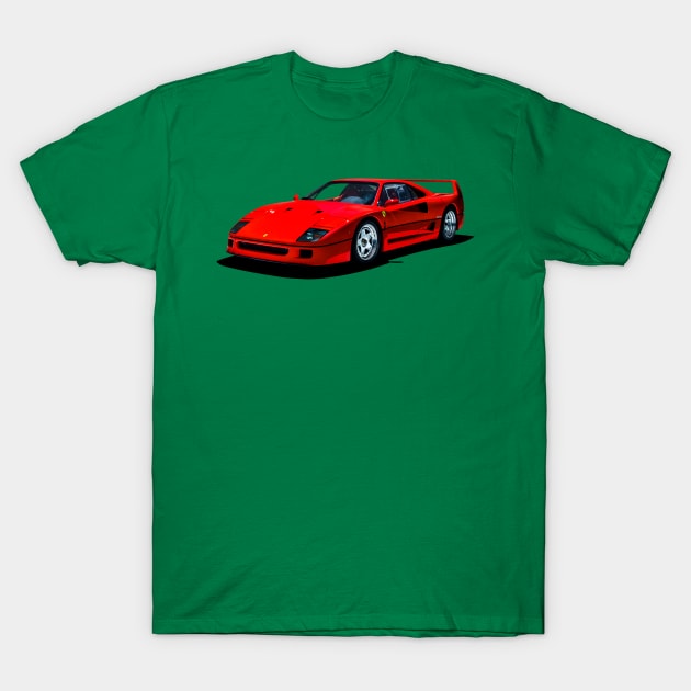 f40 T-Shirt by retroracing